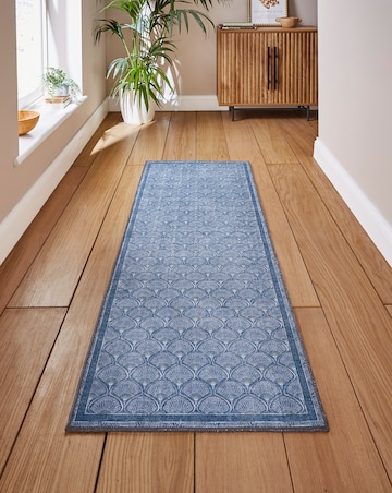 Catherine Lansfield Deco Peacock Washable Runner