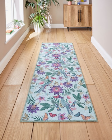 Catherine Lansfield Amaya Tropical Birds Washable Runner