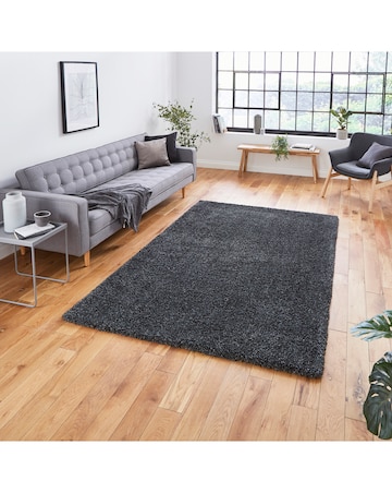 Think Rugs Sierra Plain Shaggy Rug