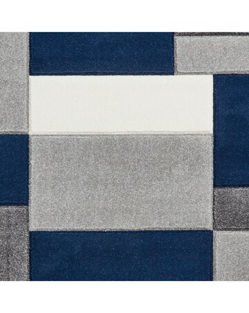 Think Rugs Matrix Modern Geometric Rug - Blocks