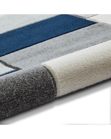 Think Rugs Matrix Modern Geometric Rug - Blocks