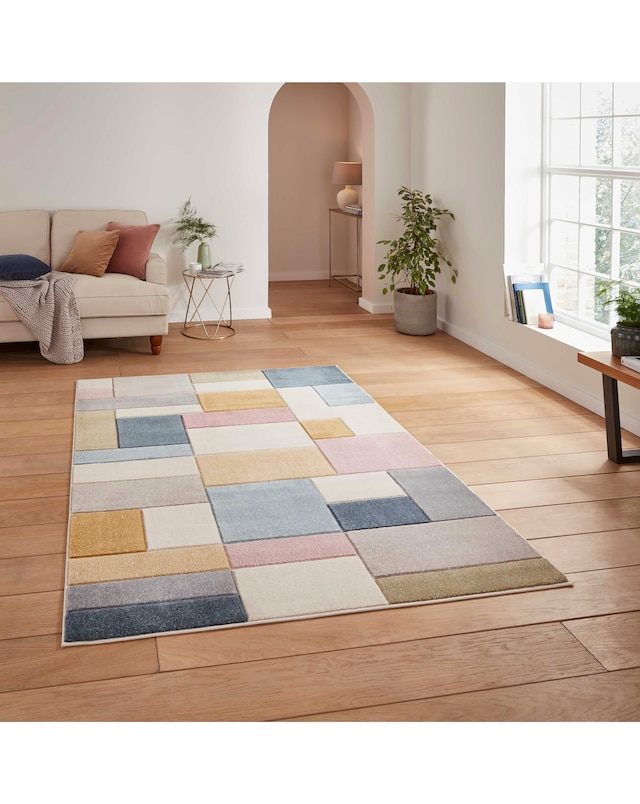 Think Rugs Matrix Geometric Rug - Multi