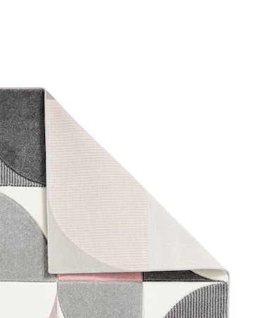 Think Rugs Matrix Modern Geometric Rug - Curves