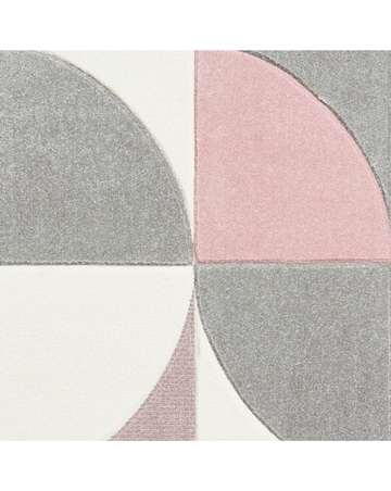 Think Rugs Matrix Modern Geometric Rug - Curves
