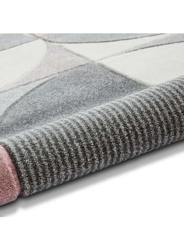 Think Rugs Matrix Modern Geometric Rug - Curves