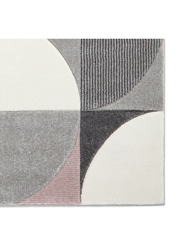 Think Rugs Matrix Modern Geometric Rug - Curves