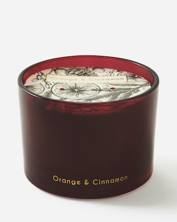 Orange & Cinnamon Glass Candle