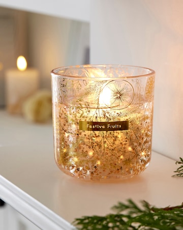 Festive Fruits LED Candle