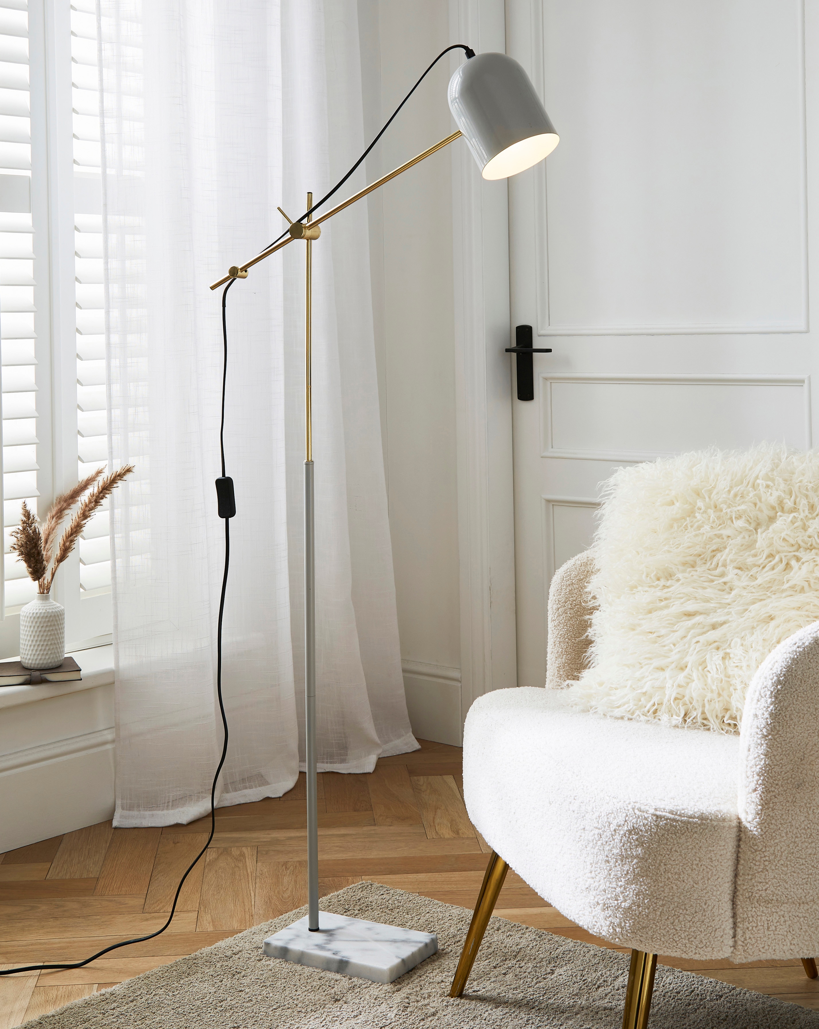 Emery Marble Base Floor Lamp