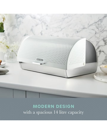 Swan Elegance Bread Bin - 14L - White