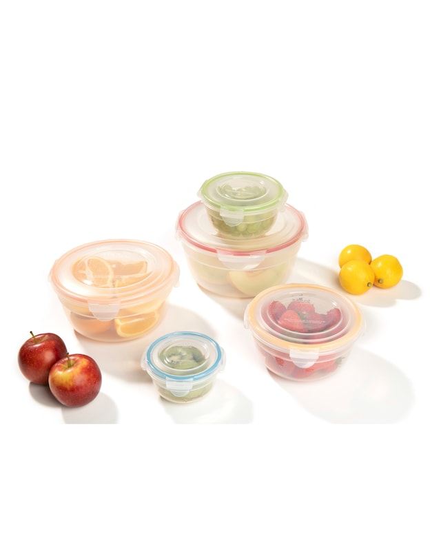 LocknLock 5 Piece Round Bowls Set