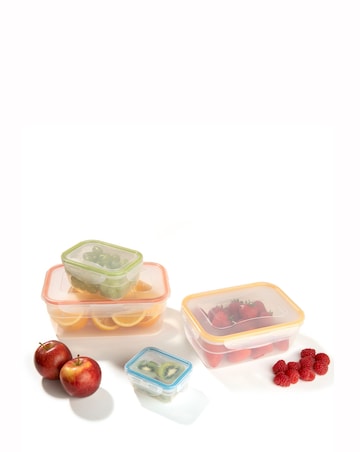LocknLock 4 Piece Nestable Container Rectangular Set