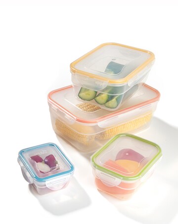 LocknLock 4 Piece Nestable Container Rectangular Set