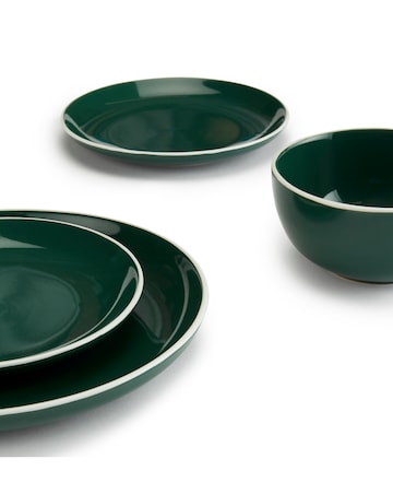 Waterside Emerald Halo 12 Piece Dinner Set