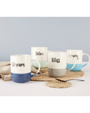 Waterside Set of 6 Dipped Slogan Mugs