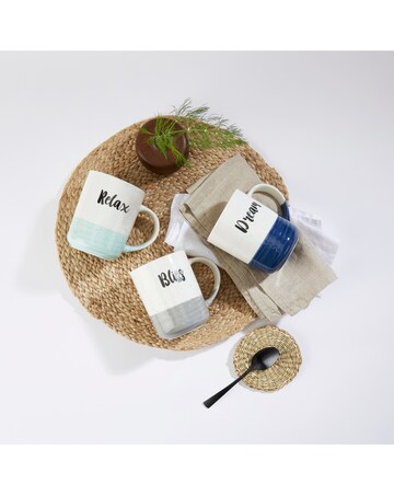 Waterside Set of 6 Dipped Slogan Mugs
