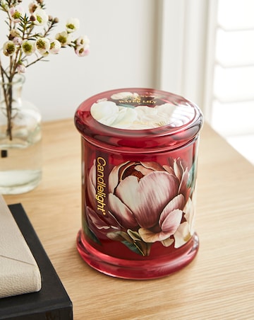 Peony & Water Lily Jar Lidded Candle