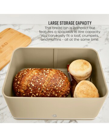 Swan Nordic Bread Bin Oatmeal