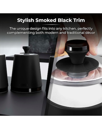 Tower Sera Set of 3 Canisters Black