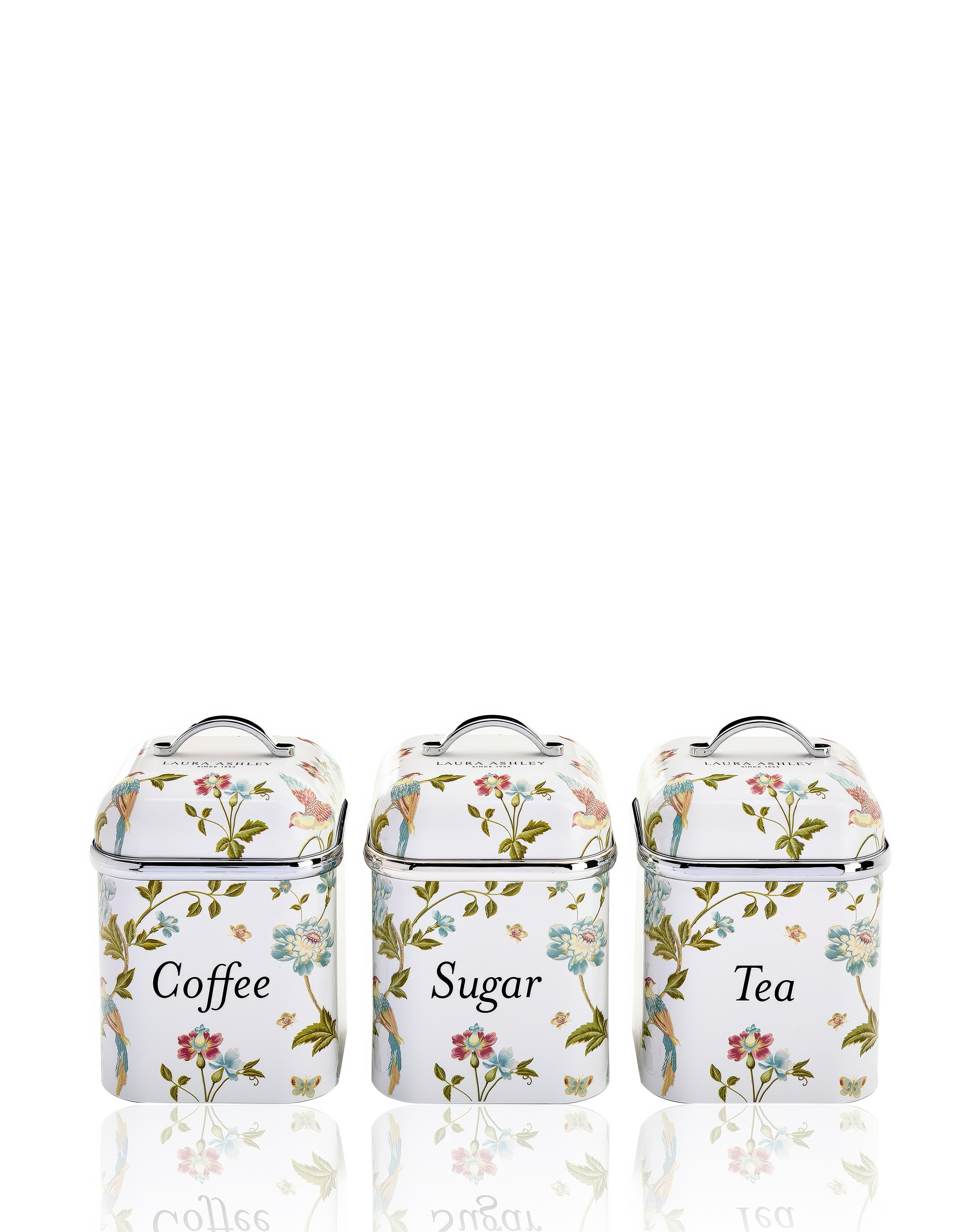 Laura Ashley Set of 3 Canisters White