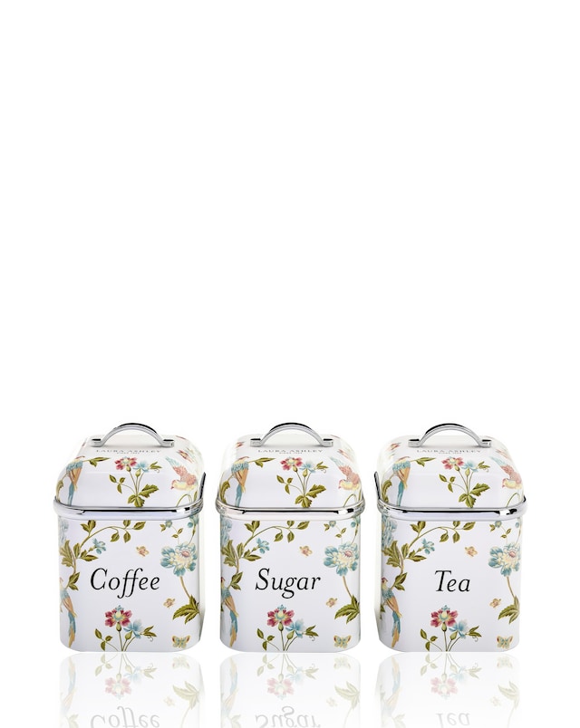 Laura Ashley Set of 3 Canisters White