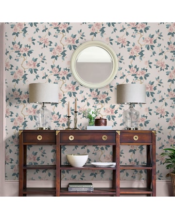 Laura Ashley Maya Linen Wallpaper