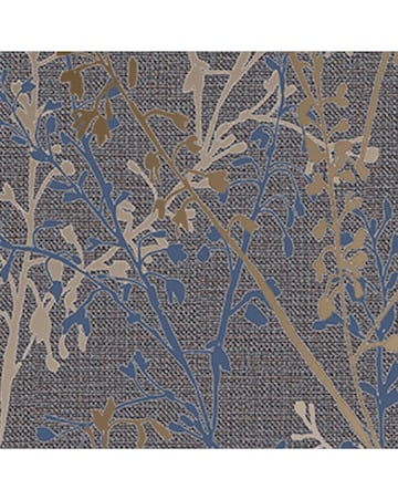 Boutique Breeze Sprig Blue Wallpaper