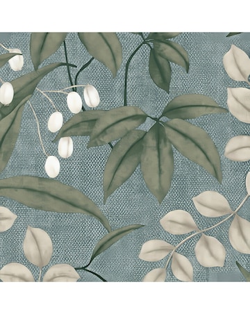 Superfresco Easy Persephone Duck Egg Blue Floral Wallpaper