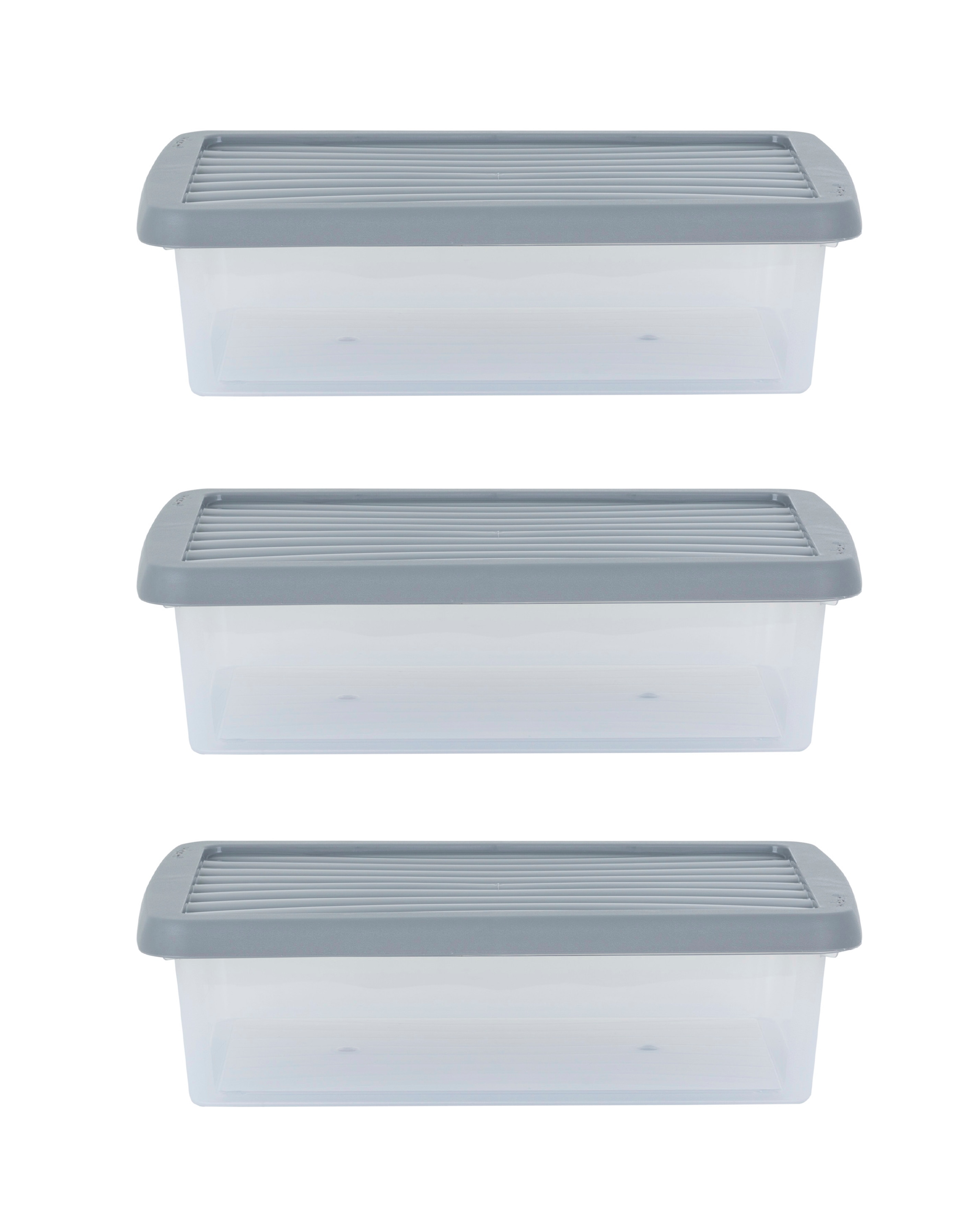 Wham 8L Stackable Box & Lid 3Pk