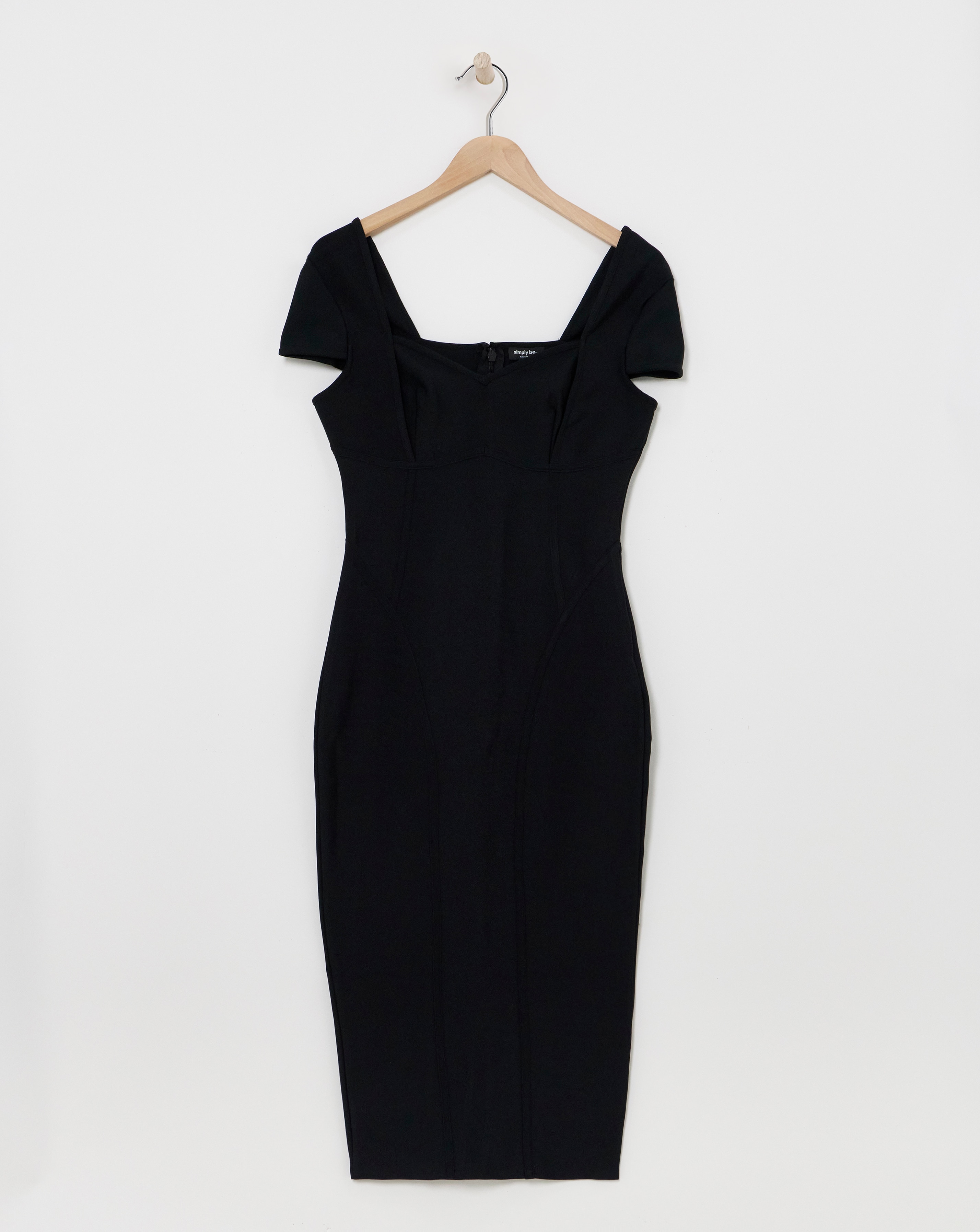 Contouring Seam Bandage Midi Dress