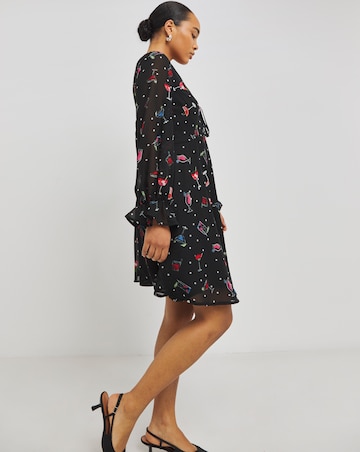 Tie Front Skater Dress