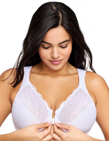 Glamorise Plus Size WonderWire Front-Fastening Bra 1245
