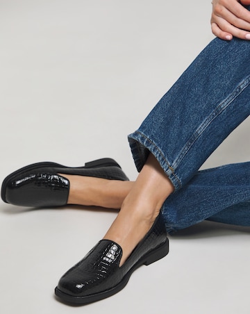 River Classic Slipper Cut Plain Loafer - Wide Fit (E)