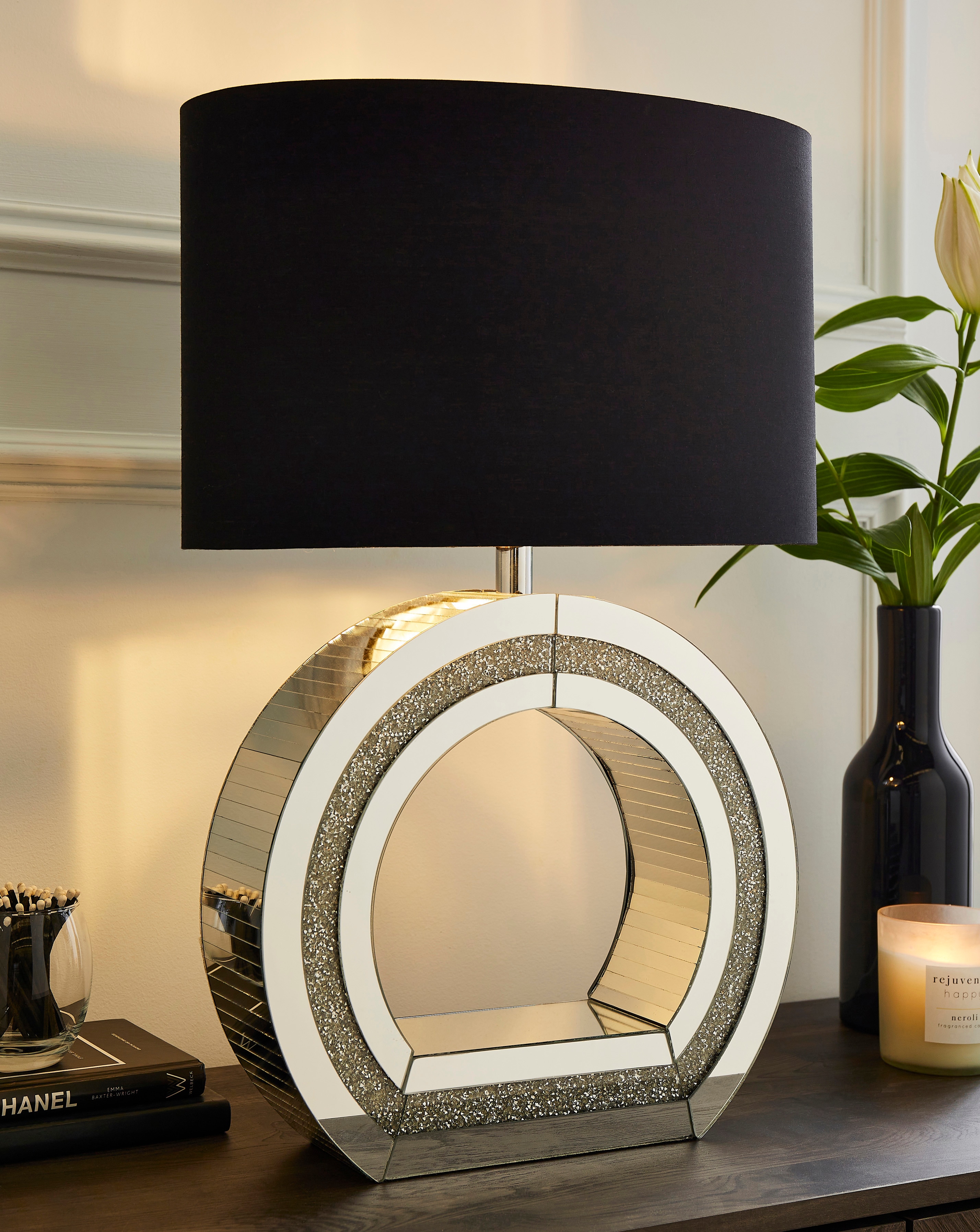 Joanna Hope Chrome Mirrored Table Lamp