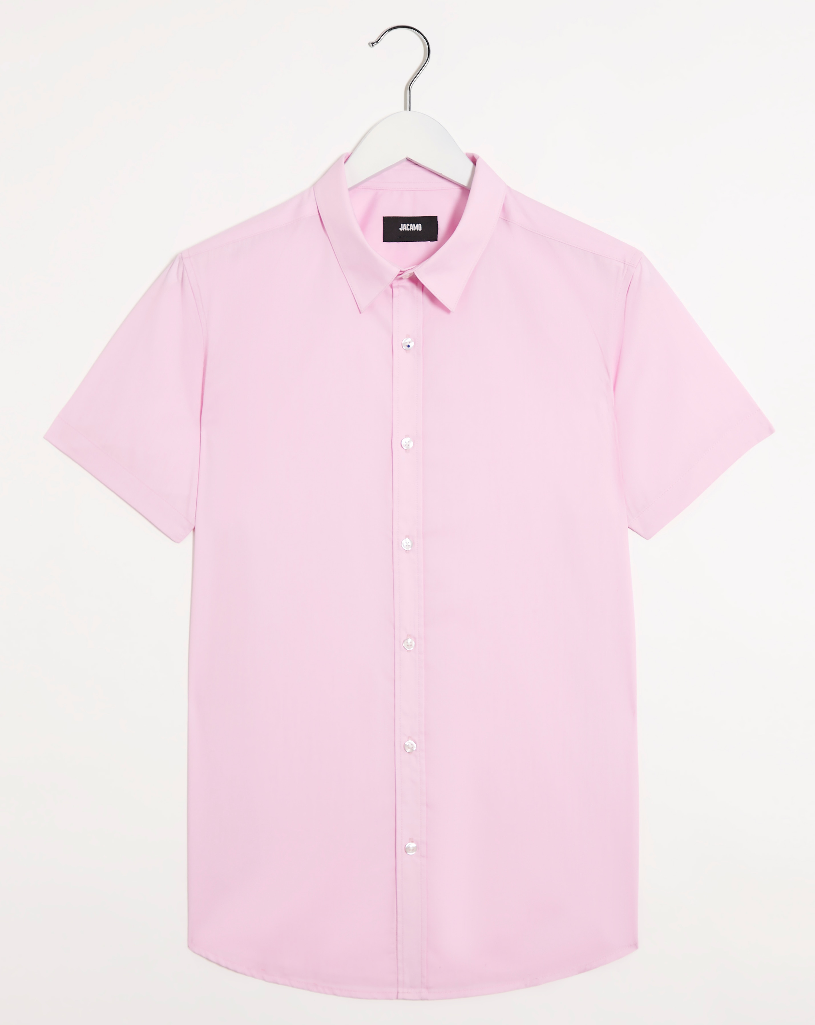 Pink Short Sleeve Formal Shirt Reg