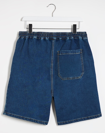 Mid Wash Elasticated Waist Shorts