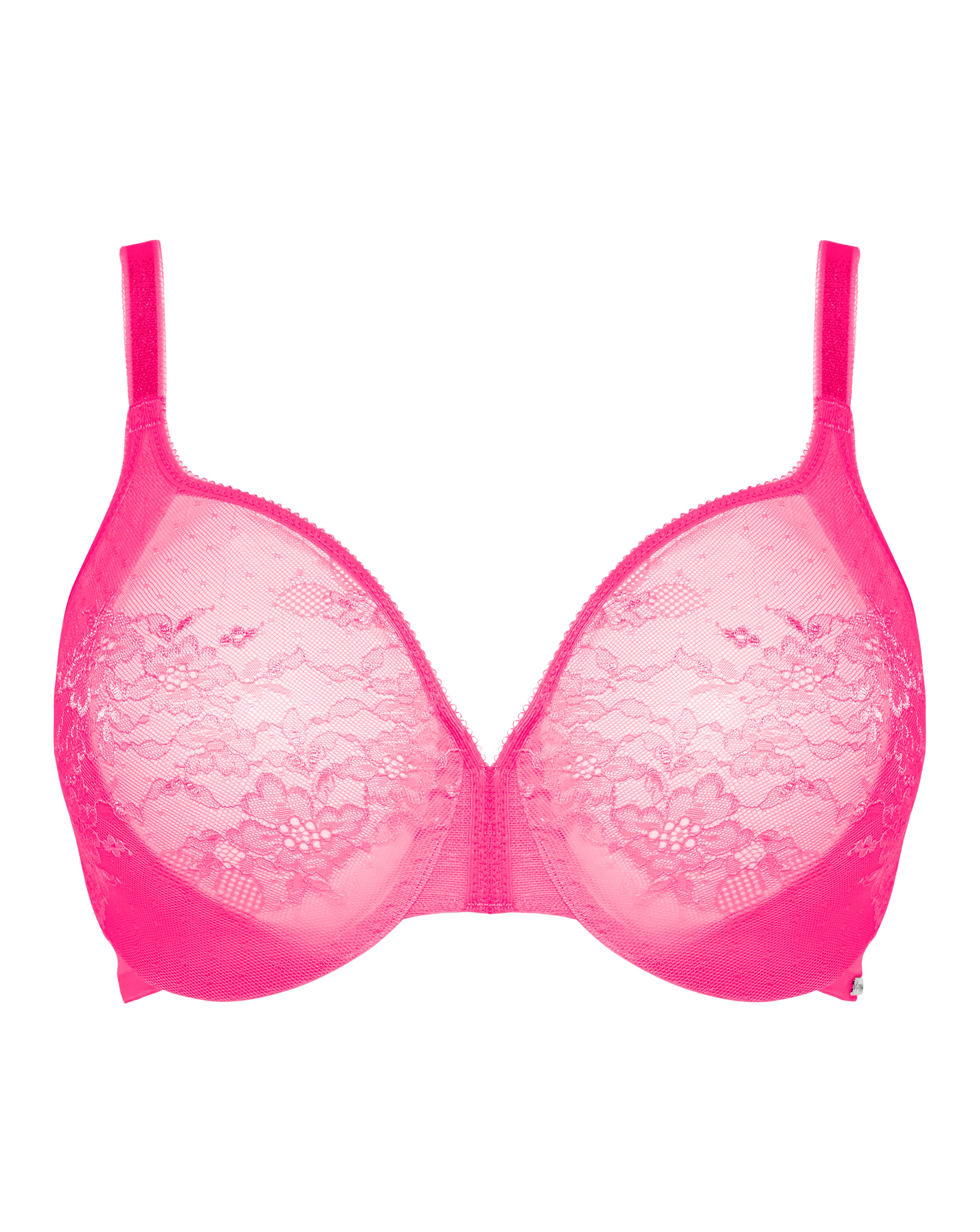 Gossard Glossies Lace Plunge Bra Pink