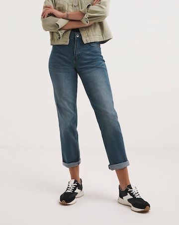 24/7 Vintage Blue Straight Leg Jeans made with Organic Cotton