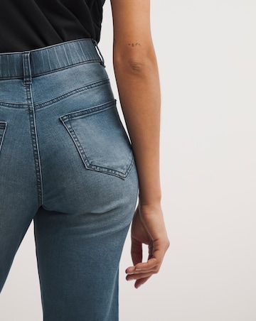 24/7 Vintage Blue Straight Leg Jeans made with Organic Cotton