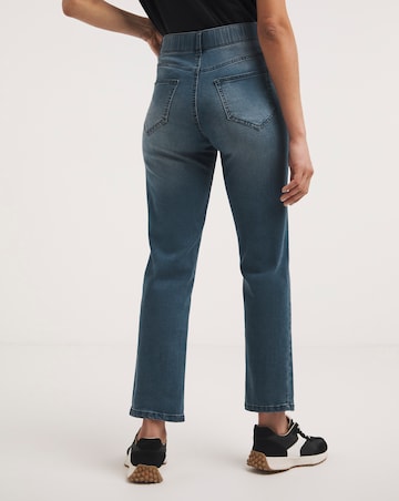 24/7 Vintage Blue Straight Leg Jeans made with Organic Cotton