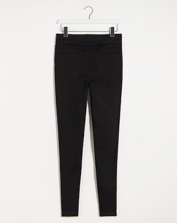 Simply Be Amber Black Pull On Skinny Jeggings