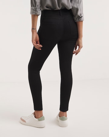 Simply Be Amber Black Pull On Skinny Jeggings