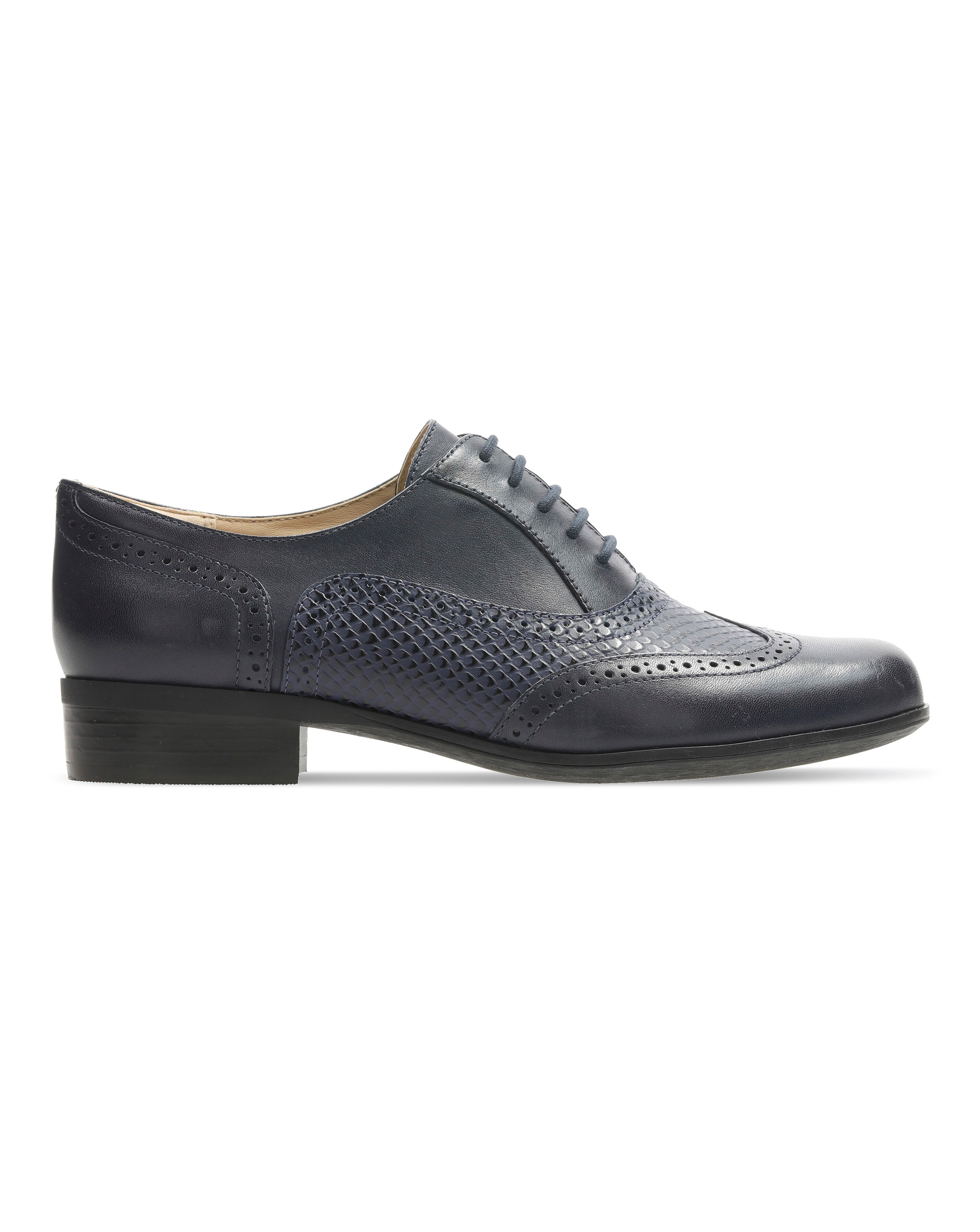 clarks navy brogues