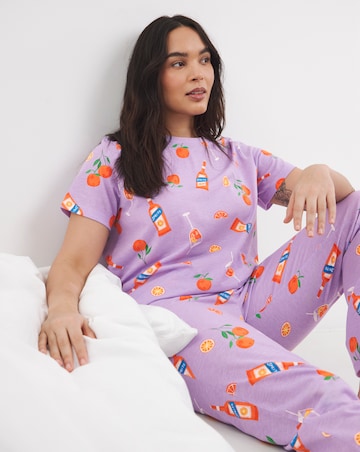 Simply Be Value Pyjama Set Spritz Print