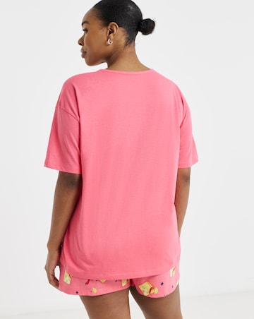 Simply Be Value Pyjama Short Set Cocktail Print