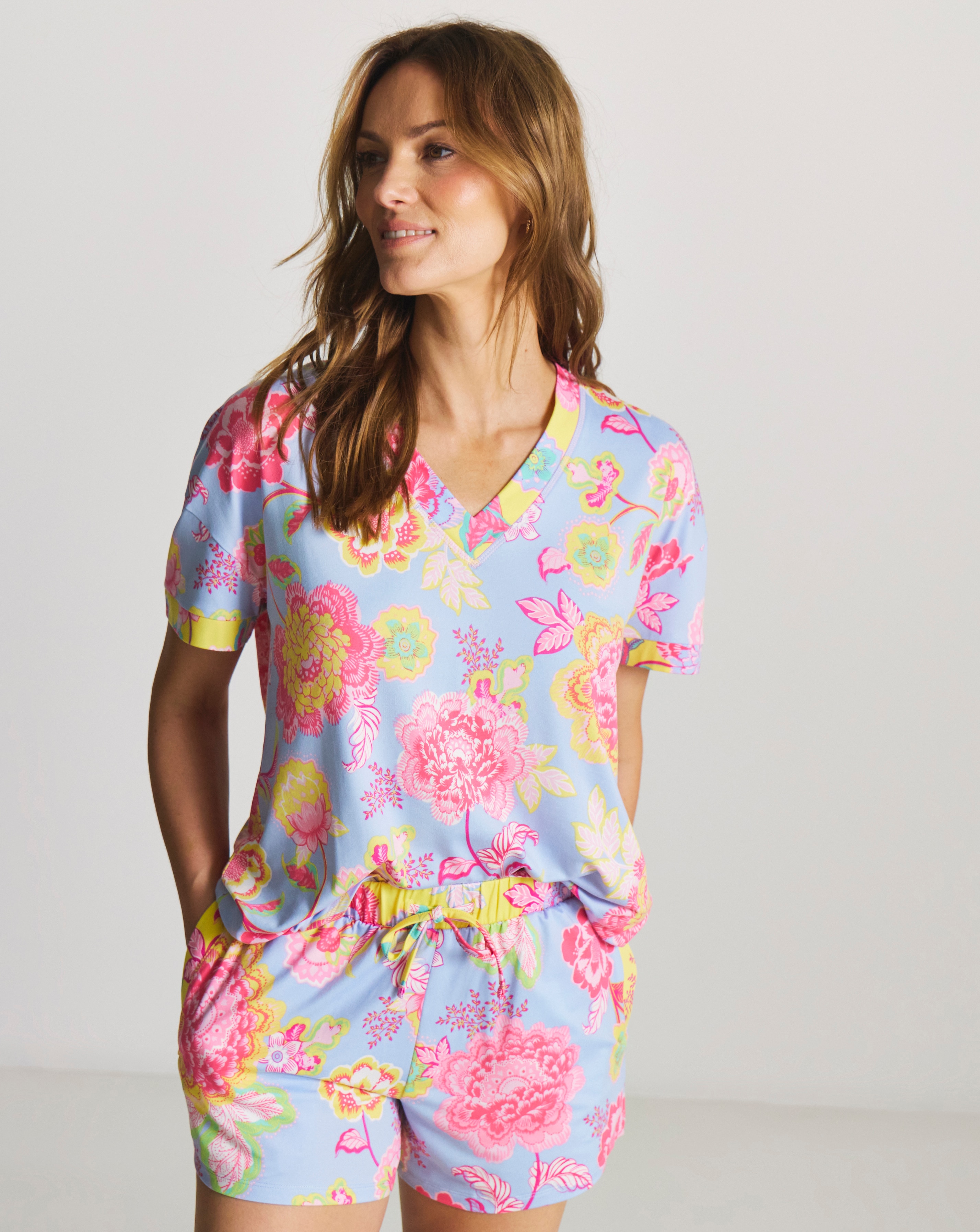 New In - Figleaves Floral Shortie Pyjama Set