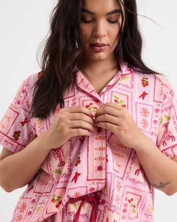 Simply Be Revere Pyjama Short Set Postcard Print