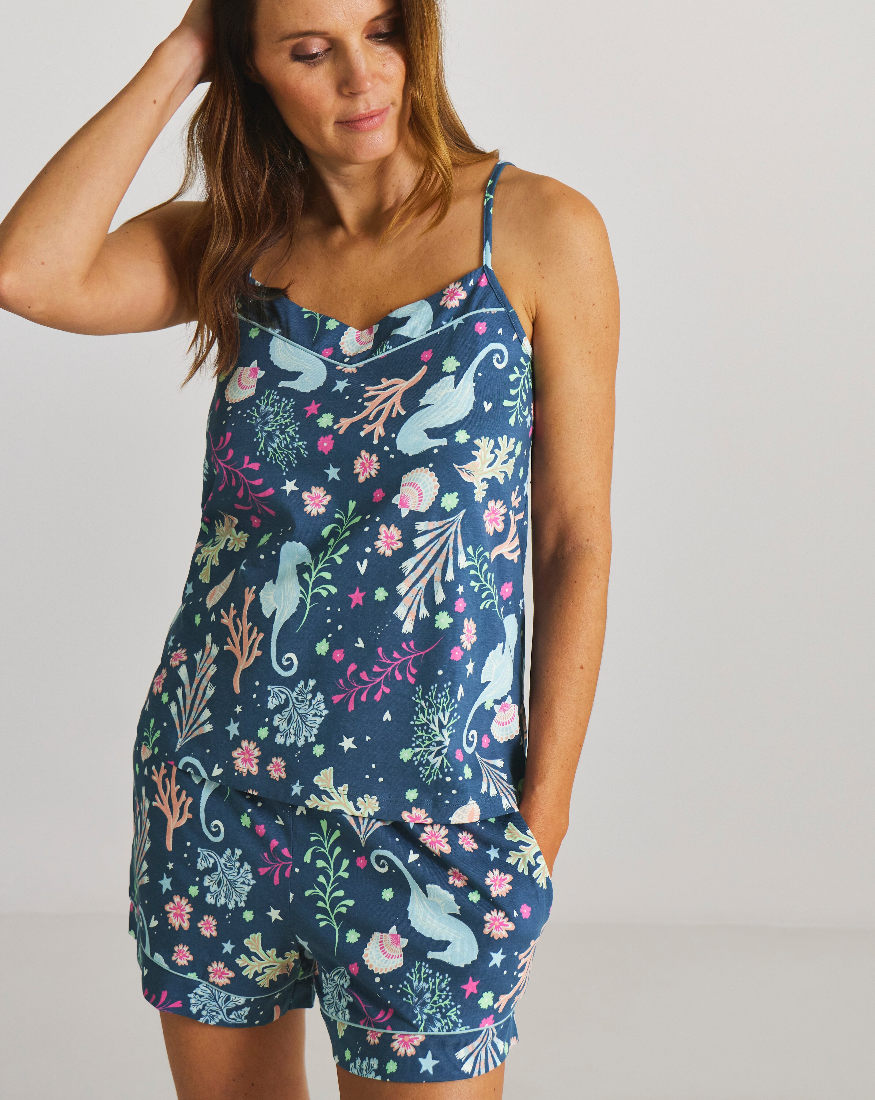 New In - Pretty Secrets Seahorse Shortie Cami Set