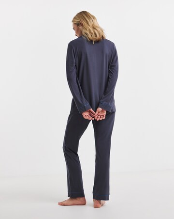 Pretty Secrets Contrast Piping Revere Pyjama Set