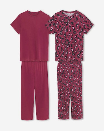 Pretty Secrets Value 2 Pack Leopard Pyjama Sets